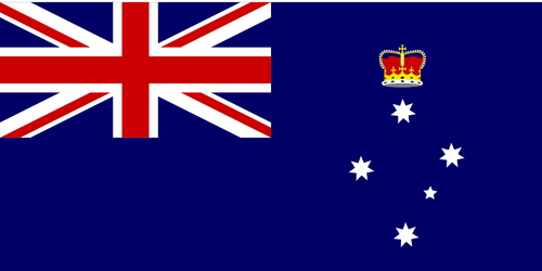 Vector graphics of flag of Victoria